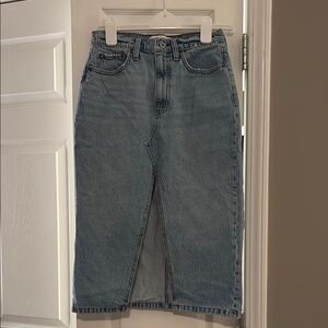 Abercrombie Denim Midi Skirt
